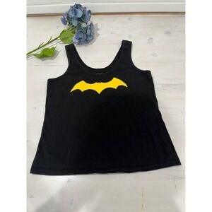 Underroos Batman Tank Top Sleeveless Graphic Tee DC Comics Black‎ Medium